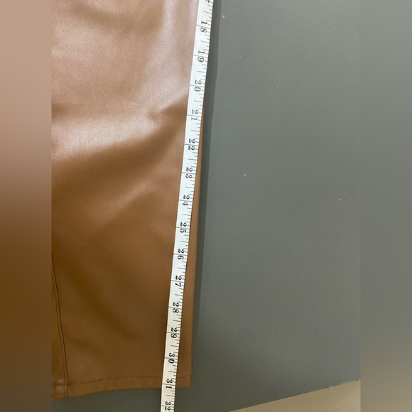 NWT Kosmios faux leather pants for women Size 11 Brown.new With Tag - Picture 10 of 13